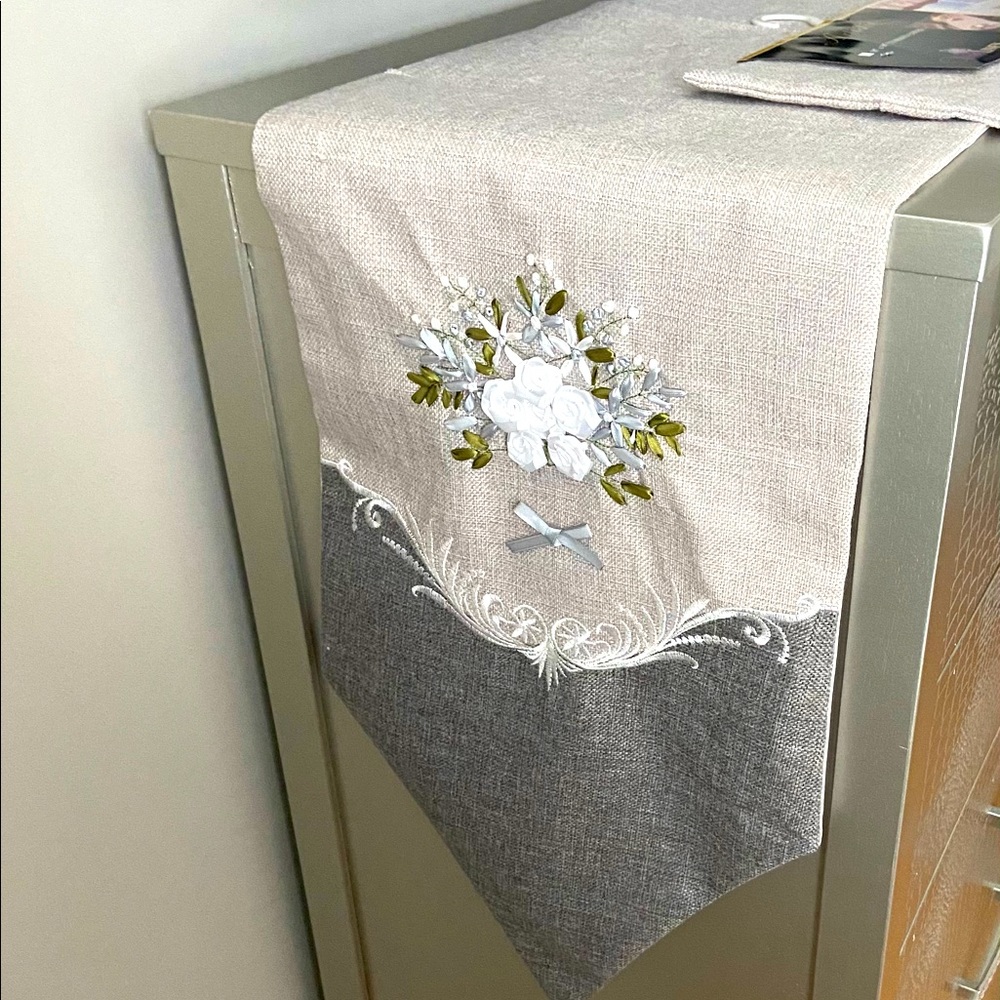 Runner and pillow cover